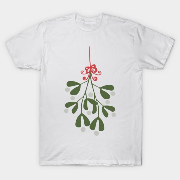 Mistletoe T-Shirt by JunkyDotCom